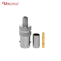 Conector BNC Hembra Recto de 75 Ohmios para Cableado de Video 4K HD 3G SDI, Equivalente a 1855A 4855R Mini RG59 L-2.5CHD