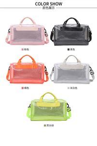 Sac de sport de voyage écologique personnalisé en gros avec logo, sac de sport vintage portable avec matériaux en nylon PVC pour le rangement des articles de sport - Product Image 6