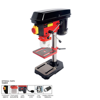 Perceuse sur colonne de 16 mm, petite perceuse électrique haute vitesse (550 tr/min) 550 W à fixation sur table