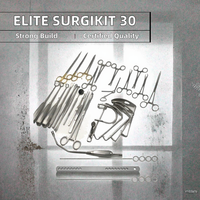 Kit d'outils chirurgicaux pour l'ablation des amygdales - Réutilisable, autoclavable, certifié ISO/CE