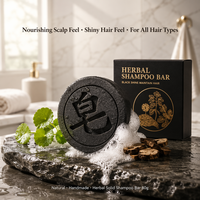 Barra Artesanal de Ginseng y Polygonum Multiflorum Natural, Nutre el Cuero Cabelludo, Fortalece el Cabello, Brinda un Aspecto Brillante, Etiqueta OEM