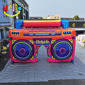 Radio Inflable con Luces de Colores en Forma de Caja de Dibujos Animados para Decoración de Fiestas - Product Image 2