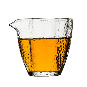 Taza de Vidrio Martillado con Diseño de Flor de Ciruelo, Dispensador de Té de Fondo Grueso, Estilo Oriental, Utensilio Transparente para la Ceremonia del Té - Product Image 4
