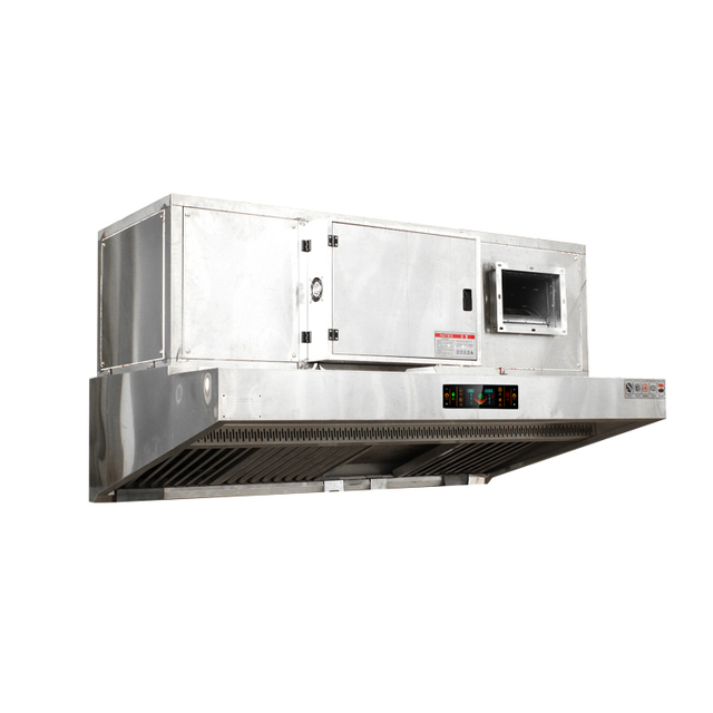 Commercial Kitchen Hood with Clean Cooking Oil Fume Electrostatic Purifier and With Strong Suction All in One Cooker Hood