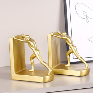 Mystic Arts Resin Bookend Human Figure Decor Living Room <b>Study</b> Desk Accessory - Product Image 5