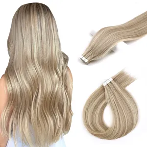 New Stock Invisible Adhesive 3 X 0.8 Cm Tape Hair Extension Wholesale Double Side Remy Tape In Hair Extensions