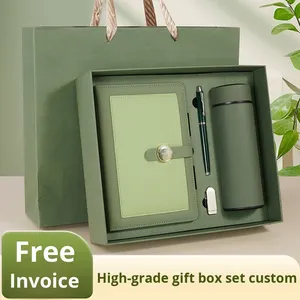 Set de Regalo Personalizado con Libreta A5, Caja de Regalo, Papel Dowling de Imitación Piel, Diseño Gratuito, Taza Aislante, Tema de Oficina, para Profesores - Product Image 3