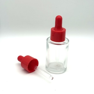 Pipette compte-gouttes en verre rouge 20-415 pour flacons d'essences et d'huiles essentielles – Bouchons et pipettes élégants - Product Image 3