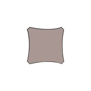Perel <b>SHADE</b> SAIL - SQUARE - 3.6 x 3.6 m - COLOUR: TAUPE - Product Image 2