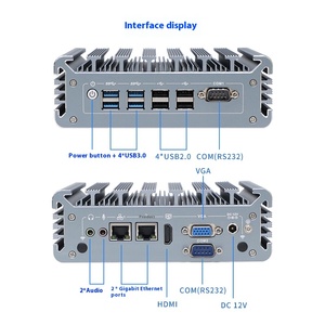 N342F Industrial PC Core 7/8 Generation Fanless Automation AGV Self-Service <strong>Terminal</strong> 2 COM8 USB <strong>Embedded</strong> <strong>Computer</strong> - Product Image 3