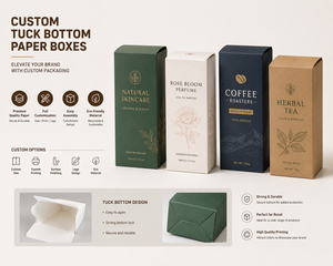 Boîte en carton d'emballage de haute qualité avec structure à fond auto-pliant, impression personnalisée, pour la présentation de produits haut de gamme - Product Image 4