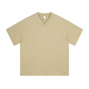 เสื้อยืดผ้าฝ้ายวินเทจย้อมสีขี้ผึ้งแนวสตรีทแวร์ใส่ได้ทั้งชายและหญิง - Product Image 1