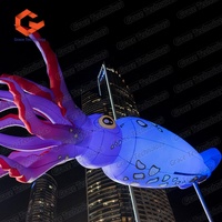 Decoración de Escenario, Medusas Inflables Colgantes, Animales Marinos, Globos Inflables de Medusas y Pulpos