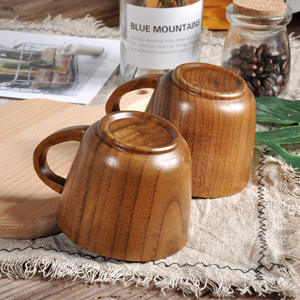 Tasse créative en bois de jujube avec poignée pour usage quotidien – Idéale pour le thé, le café, l'eau et le lait - Product Image 5