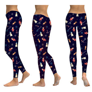 Leggings de noël, pantalons imprimés, grandes tailles, pour femmes - Product Image 6