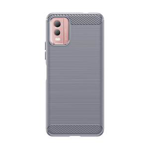 Jmax高品質ブラッシュドカーボンファイバーソフトTPU耐衝撃携帯電話ケースNokia C 2 12 21 22 31 31 100 110200Plus用 - Product Image 3