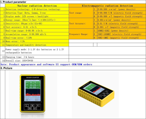 전문 휴대용 전자기 유량계 방사선 선량계 - Product Image 5