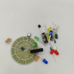 Vui vẻ 4017 đầy <span class=keywords><strong>m</strong></span>àu sắc bằng giọng nói-kích hoạt xoay Đèn LED bảng <span class=keywords><strong>m</strong></span>ạch sản xuất DIY Kit điện tử DIY sản xuất các bộ phận - Product Image 5