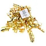 Golden Butterfly Bow Eco-Friendly Double Face Metallic <b>Gift</b> Ribbon Woven Decorative Bow for Birthday Valentine's Day <b>Christmas</b> - Product Image 2