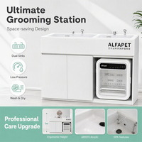 ALFAPET R-150 Station de Lavage pour Chiens avec Sèche-Linge, Baignoire pour Animaux, Spa pour Animaux, Baignoire de Toilettage pour Animaux avec Sèche-Linge (Baignoire Uniquement)