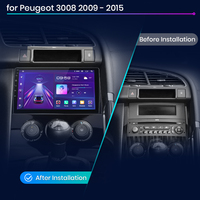 Junsun Carplay Android Auto Radio de coche para Peugeot 3008 2009 - 2015 REPRODUCTOR DE DVD de coche para Peugeot 3008 Radio Estéreo de coche