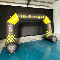 Arche gonflable pour événements extérieurs 8m, arche de ligne d'arrivée pour voitures de course, en tissu Oxford imperméable, certifiée CE, durable, installation facile, résistante au soleil