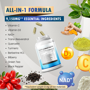 NAD + gommoso con Trans-resveratrolo curcuma vitamina ad alta purezza NAD integratore di caramelle gommose - Product Image 6