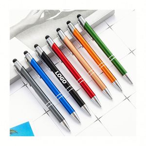 Stylish Aluminum Stylus <b>Pen</b> with Touchscreen & Ballpoint Dual Function - Premium Promotional Gift - Product Image 1