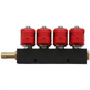 Kit Unit Kontrol 4 Silinder 2/3 Ohm untuk Konversi Kendaraan LPG/CNG dari Oli ke Gas, Red Spray Rail, Aksesoris Mobil Mesin - Product Image 1