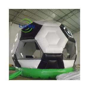 बच्चों के लिए इन्फ्लैटेबल फुटबॉल जंपिंग बाउंसी कैसल, दिग्गज मूनवॉक इन्फ्लैटेबल सॉकर बॉल बाउंस हाउस