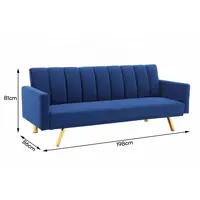 Canapé-lit d'angle de luxe, canapé-lit Convertible en cuir pliable, Futon