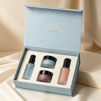 Caja de Regalo Personalizada con Logotipo Estampado en Caliente para Perfumes, Cuidado de la Piel y Sueros, Caja de Doble Capa con Tapa Abatible y Cajón para Empaque de Cosméticos