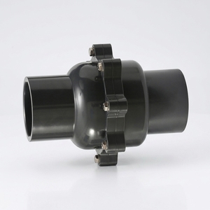 <span class=keywords><strong>Clapet</strong></span> à ressort en <span class=keywords><strong>PVC</strong></span> à prix compétitif SWD, haute <span class=keywords><strong>pression</strong></span> PN10, résistant à la corrosion et aux produits chimiques, surface lisse, non-<span class=keywords><strong>retour</strong></span> - Product Image 1