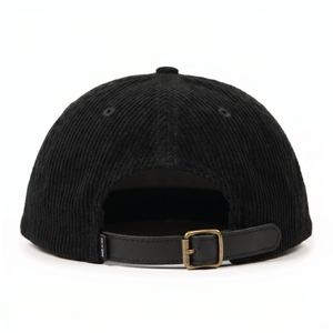Casquette en velours côtelé non structurée avec logo brodé personnalisé OEM à 5 panneaux et fermeture snapback - Product Image 5