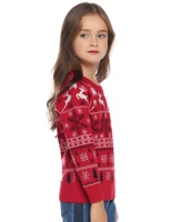 Nouveau pull de Noël moche en gros, motif jacquard, ensemble de tricots unisexe pour la famille
