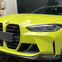 Kit de conduits d'air avant en fibre de carbone sèche, grille de sortie latérale MP, séparateur d'air de pare-chocs pour BMW G80 G82 G83 M3 M4