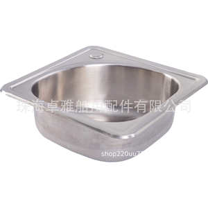 GR-519 380*380*150 mm Stainless Steel Sink for RVs and <b>Yachts</b> - Product Image 3