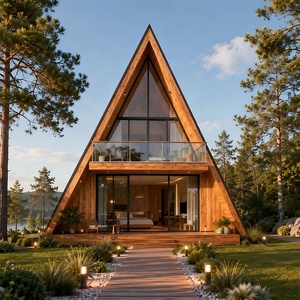 Maisons préfabriquées en bois de 50 m2 au <span class=keywords><strong>Portugal</strong></span>, en Roumanie, en Bulgarie et en Australie - Prix pour les projets de villas de vacances - Product Image 3