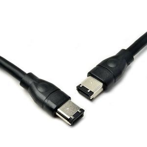 Cable de cubierta de PVC blindado trenzado de par trenzado <span class=keywords><strong>Firewire</strong></span> transparente de 6 pines macho a 6 pines 400/400 para dispositivos informáticos IEEE 1394 - Product Image 1