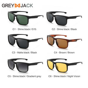 Lunettes de soleil de sport Greyjack, monture TR90, verres polarisés, protection UV400, pour le cyclisme, la conduite, la pêche, les activités de plein air - Product Image 3