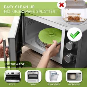 Tapas de Silicona para Tazones, Libres de BPA, Ecológicas, Aptas para Microondas, Reutilizables, con Sellado por Succión, para Tazones, Ollas, Tazas y Utensilios de Cocina - Product Image 4