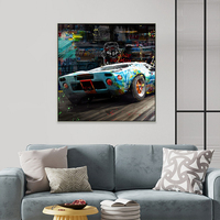 Drop Shipping Wholesale Home Decor Pop Art Canvas Painting Graffiti Wall Art Decor Colorful Picture Hanging Painting