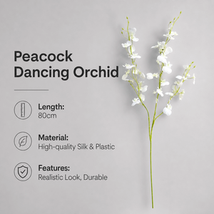 Orquídeas Artificiales de 80cm, Orquídeas Mariposa de Seda con Tacto Real, Venta al por Mayor para Decoración de Bodas, OEM/ODM - Product Image 2