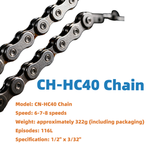 Chaîne de vélo électrique AFTFA HC40 HC53 multi-vitesses, pas de 8, 9, 12,7 mm, charge de traction 800-1000 kg, <span class=keywords><strong>maillon</strong></span> <span class=keywords><strong>rapide</strong></span> pour transmission de vélo électrique - Product Image 2