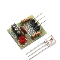 Modul Pemancar Laser & Sensor Sinar KY-008 650nm dengan Kit Modul Penerima Laser Tanpa Modulator untuk 5V