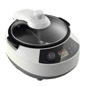 Household Multifunctioin All In 1 Intelligent 5L/1600W Stir-fry Automatic Cooking Robot Smart Control Wok Cooking Machine