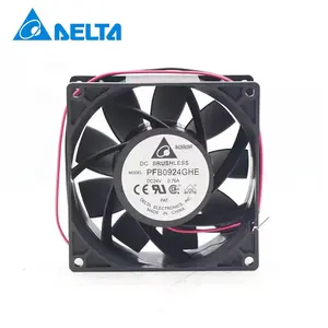Delta PFB0924GHE PFB0924GHEFPR 15.12W 24V DC 0.76A 92x92x38mm 9238 9cm 129CFM 6000RPM ABB inverter axial cooling fan