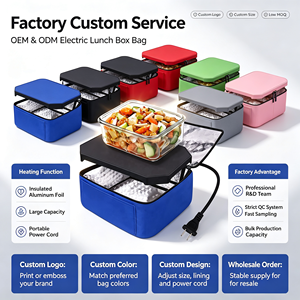 Tragbare 600D Food Warmer Ofen Persönliche Mikrowellen tasche für vorbereitete Mahlzeiten Aufwärmen Rohe Heizung Lunch Bag Beheizte Lunch funktionen - Product Image 1