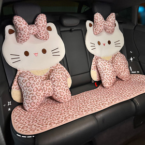 Car Seat Cushions <b>Full</b> Set Plush Front Non <b>Slip</b> Cute Cartoon Style Four Seasons Decorative - Product Image 2