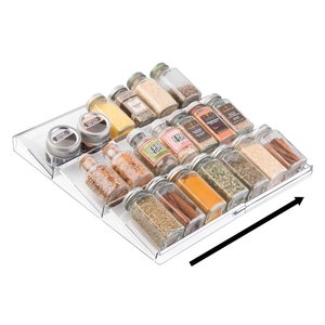 Porte-épices de luxe en plastique extensible <span class=keywords><strong>organisateur</strong></span> de <span class=keywords><strong>tiroir</strong></span> pour armoires de cuisine <span class=keywords><strong>organisateur</strong></span> de <span class=keywords><strong>tiroir</strong></span> pour armoires de cuisine tiroirs - Product Image 4
